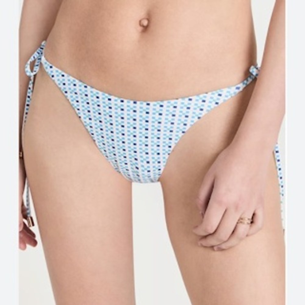 MINKPINK Zephyr Tie Side Bikini Bottoms Cute Pattern Swimsuit Medium‎ NWT